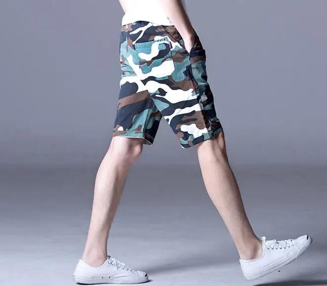 NEW 2019 Summer Camouflage shorts men's beach casual mens Army military large size 5XL breeches Elastic waist shorts men NEW 2019 Summer Camouflage shorts men's beach casual mens Army military large size 5XL breeches Elastic waist shorts men