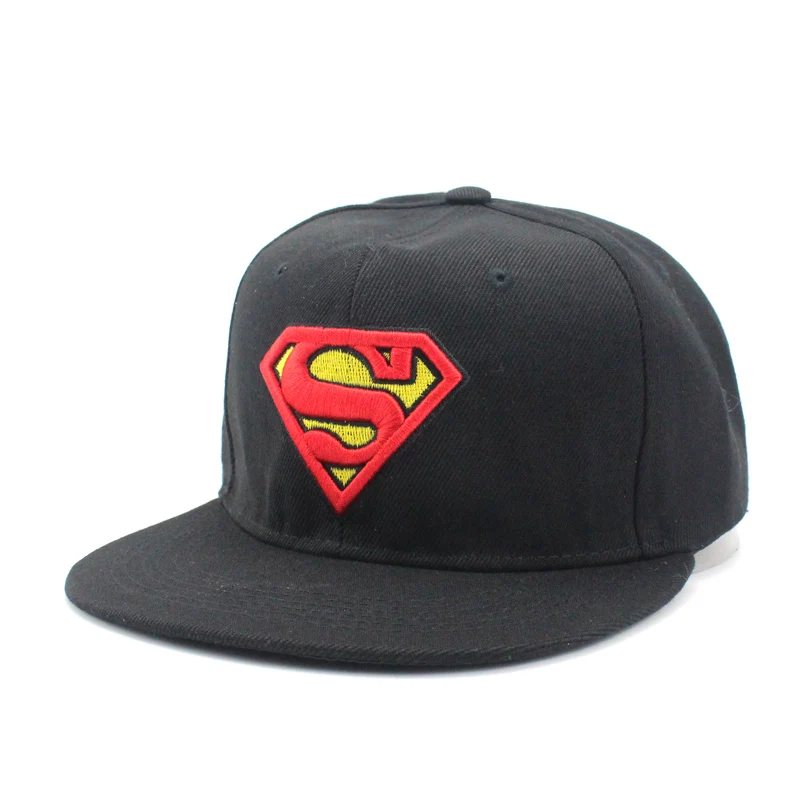 Бейсболка Супермен с вышивкой, кепка, От 3 до 8 лет, Супермен, регулируемая хип-хоп Повседневная бейсбольная кепка для детей, мальчиков и девочек, кости - Цвет: E