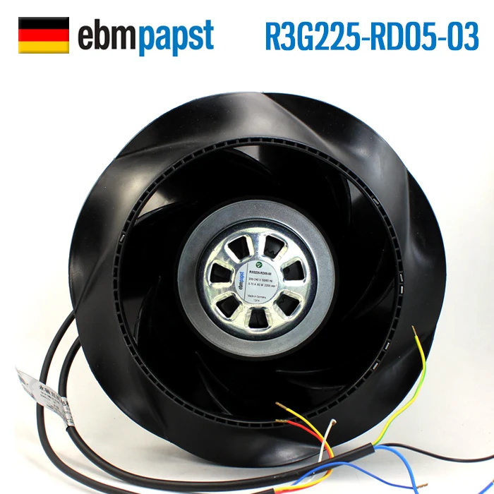 

Original ebmpapst R3G225-RD05-03 AC220V EC Extraordinary Curve Air Purifier Fan