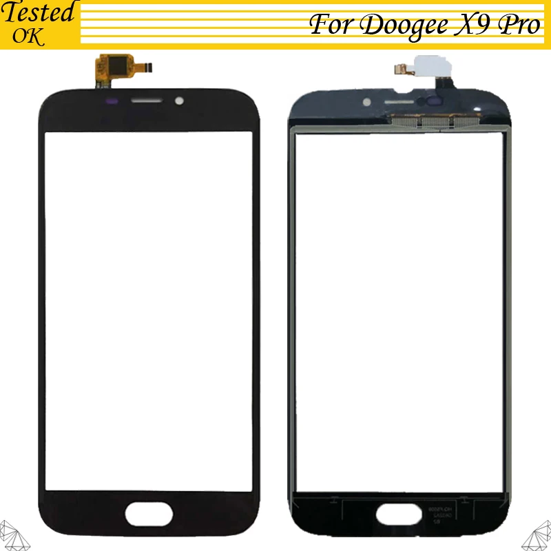 

100% Tested Working Touch Screen Mobile Replacement For Doogee X9 pro Touch Panel Sensor Front Glass For X9Pro