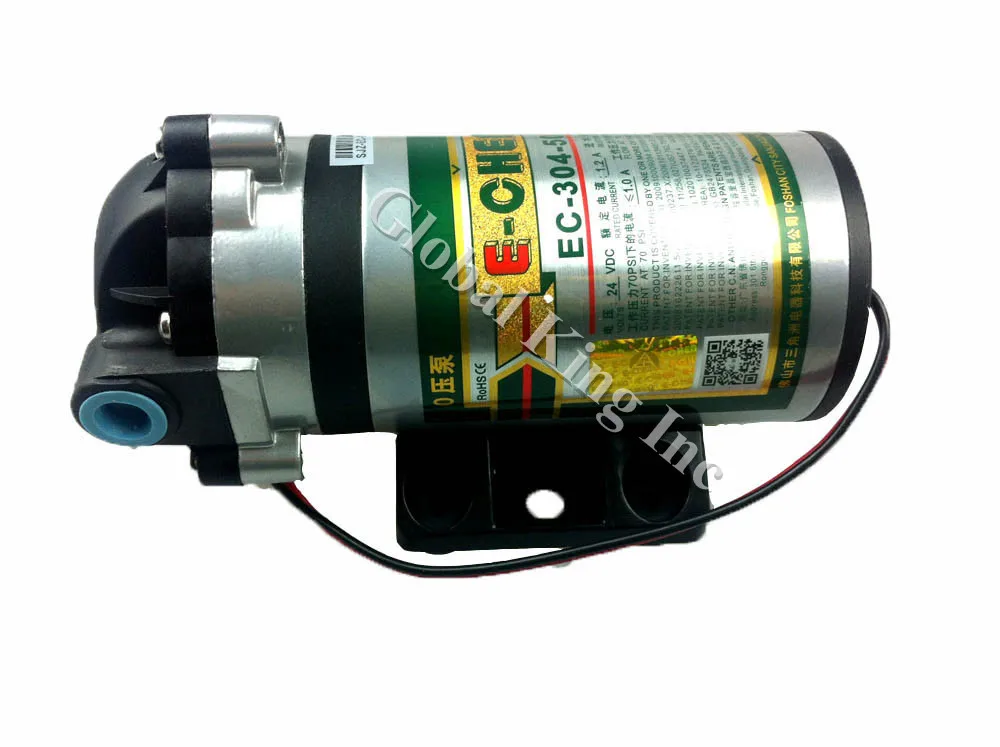 

DC 24V Diaphragm Water Pump 70 PSI Self-priming Pump EC-304-75B For Domestic Water Purifier