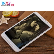 WKS Tablet Pc Octa Core 8 inch Double SIM card K8 4G LTE phone mobile metal android tablets pcs RAM 4GB ROM 64GB 8 MP IPS
