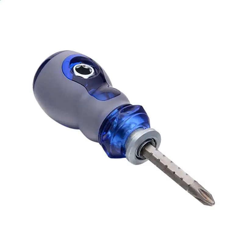 

New Arrival 1Piece Double End Screwdriver Flat Phillips Screw Driver Random Color Utility Hand Tools diagnostic tool