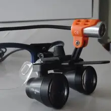 Тао черный стоматологического оборудования хирургическое Медико-Стоматологический лупы зубные очки 2,5X420 мм+ светодиодный головной свет лампы зубные лаборатории