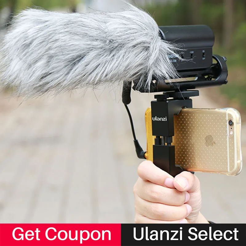 

Ulanzi Microphone Deadcat Windshield Windscreen Fur Wind Shield for Takstar SGC-598 Microphone