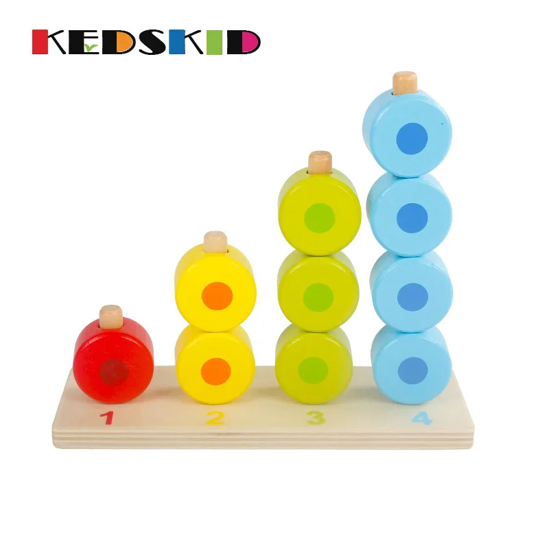 colorful Set column games for educational toys Puzzle Game for Kids