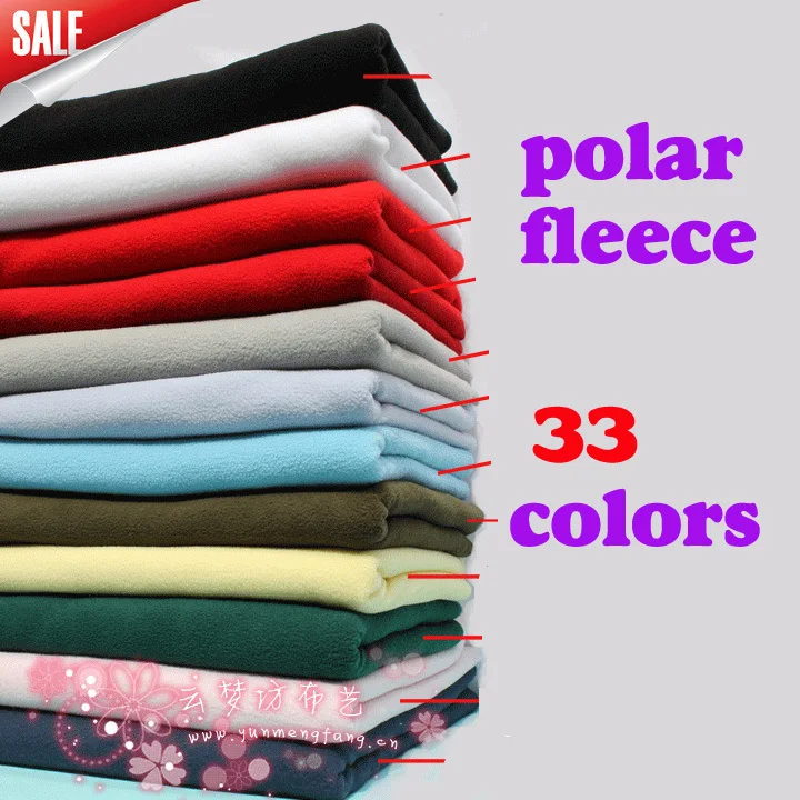 Polar Fleece Fabric Anti-pilling Jednostranná fleece Fabric Lining Tkanina Deky Stolní panenky 60 "prodávána za YARD FREE Shipping