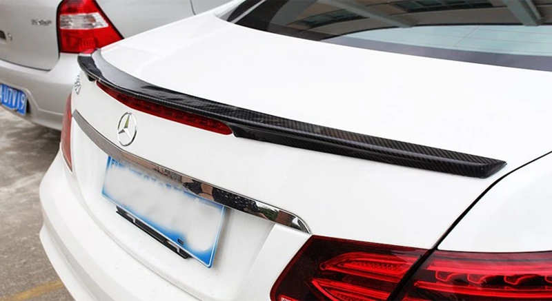Для Mercedes-Benz W207 C207 E 2-купе E250 E350 интерактивного компакт-диска E500 E550 2010-2016 углеродного волокна задний спойлер на крыше хвост крышка багажника
