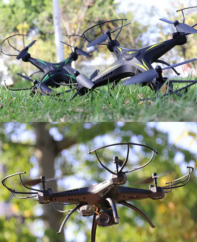 Большой размер Rc Дроны с камерой селфи Дрон Fpv Квадрокоптер ударопрочный