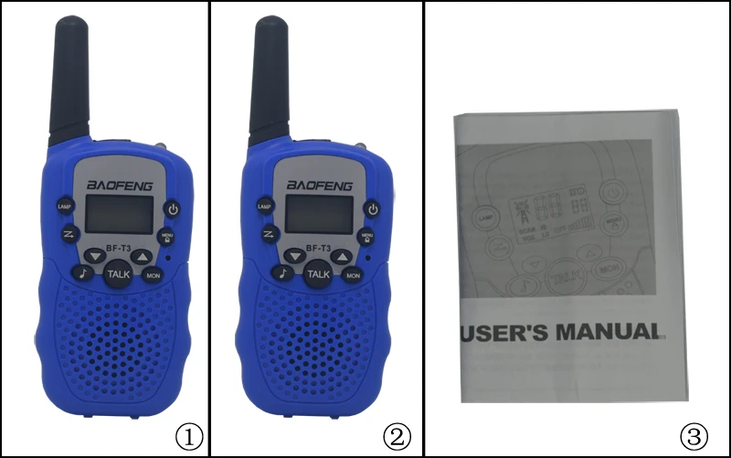 2 шт./компл. Baofeng T3 BF-T3 Портативный мини иди и болтай walkie talkie для подарок для ребенка радио 0,5 W 22CH двухстороннее Радио переговорные трансивер BFT3