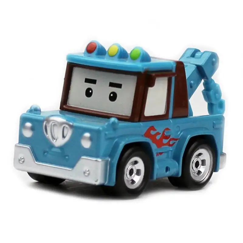 Robocar Poli Car Детские Игрушки Аниме Фигурки Anba Car Toys Robocar Poli Металл Модель Игрушечный Автомобиль Для Детей Рождественские Подарки - Цвет: 051 19 same picture