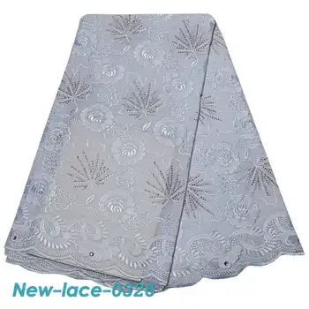 

Lace In Switzerland Embroidered Cotton Lace Fabric High Class African Voile Lace Fabric For Party Dress VU004
