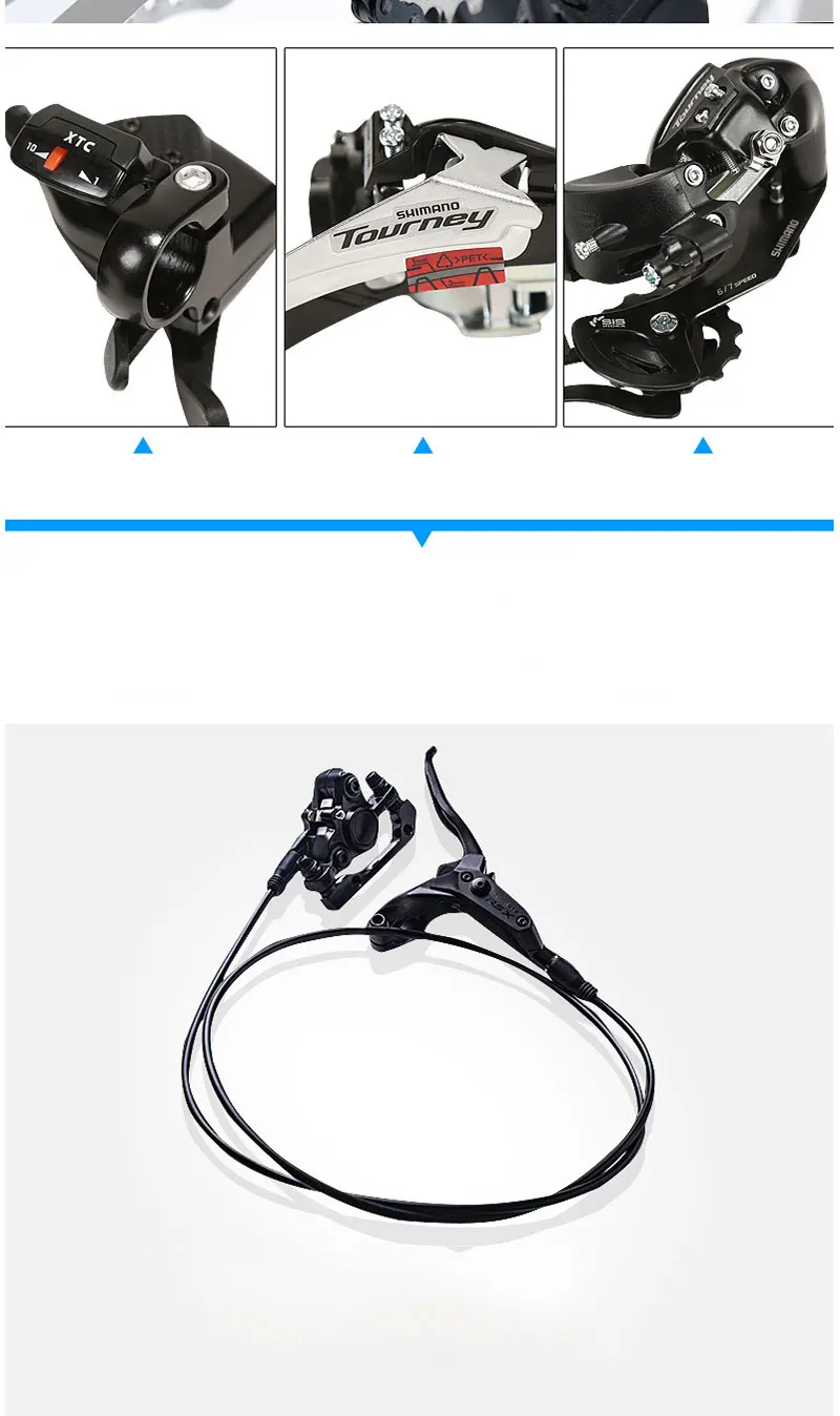 Flash Deal White Whirlwind Mountain Bike 27 Speed Double Disc Brake Damping Speed Mountain Bike One-Wheel Bicycle 4