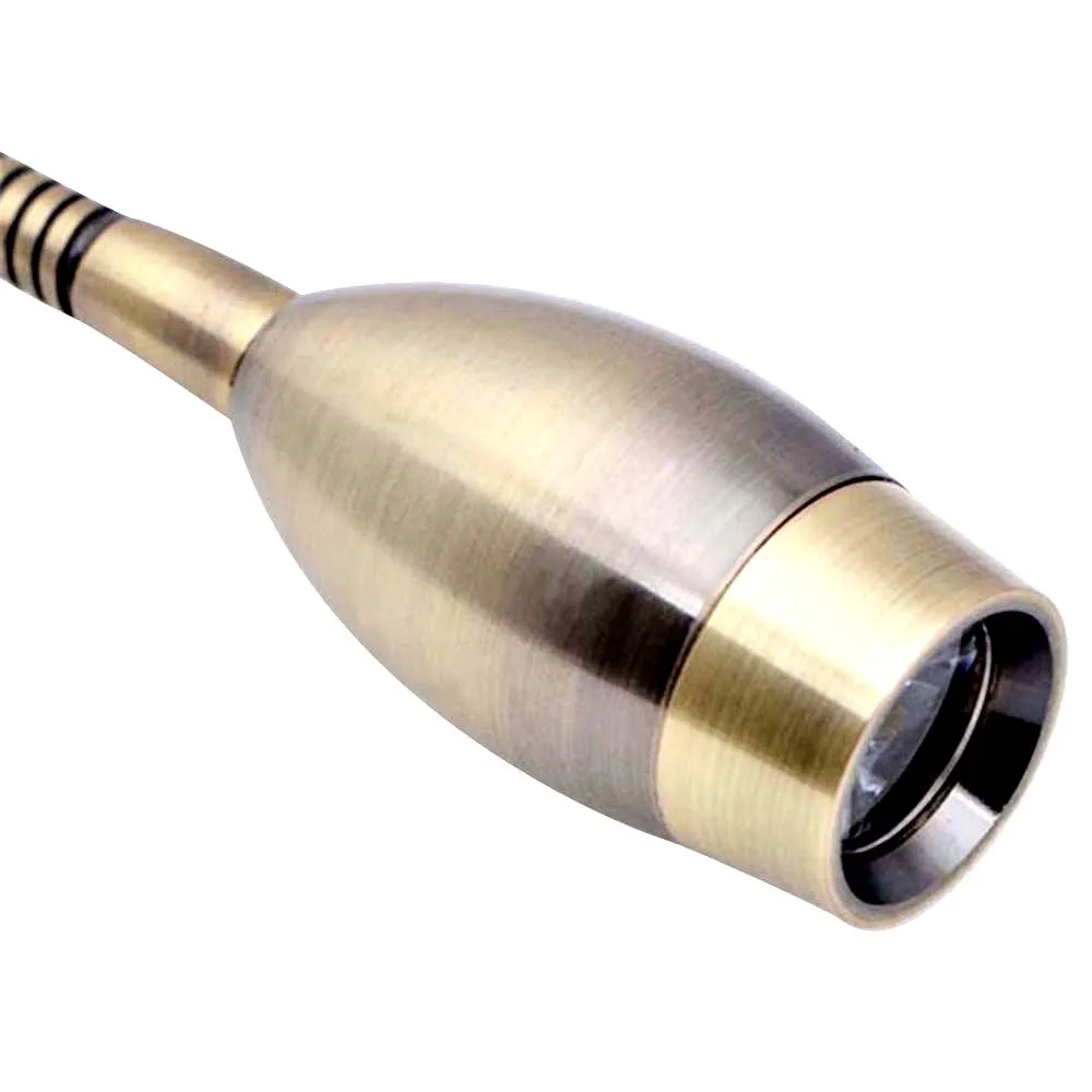 Novelty-Modern-Art-Deco-LED-Bronze-Bedside-Reading-Wall-Lamps-3W-Switch-Hose-Background-LED-Mirror