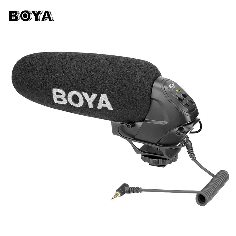 

BOYA BY-BM3031 On Camera Condenser Microphone for DSLR Nikon Canon Video Camera Audio Recorder 1/4 Screw 3.5mm Jack Mic for Live