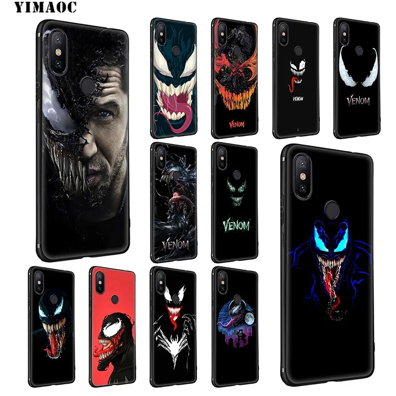 YIMAOC Marvel Venom Soft Silicone Case for Xiaomi Redmi 7A Note 7 6 6A 5 4 4X 4A 5A S2 Plus K20 Pro Lite |