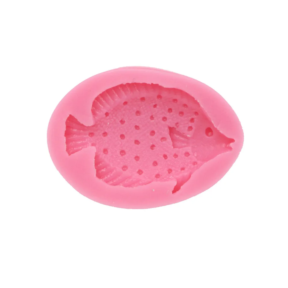 Fish Silicone Mold Tropical Fish Shaped Sugar Paste Fondant Cake Mold Cupcake Baking Moldes De