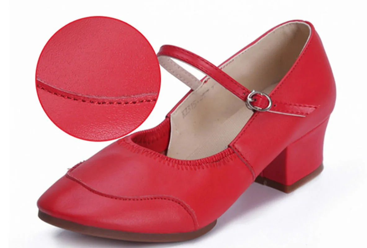 Zuoxiangru/Современная обувь на квадратном каблуке с рисунком румбы; женская обувь для латинских танцев на резиновой подошве; дышащая Спортивная обувь