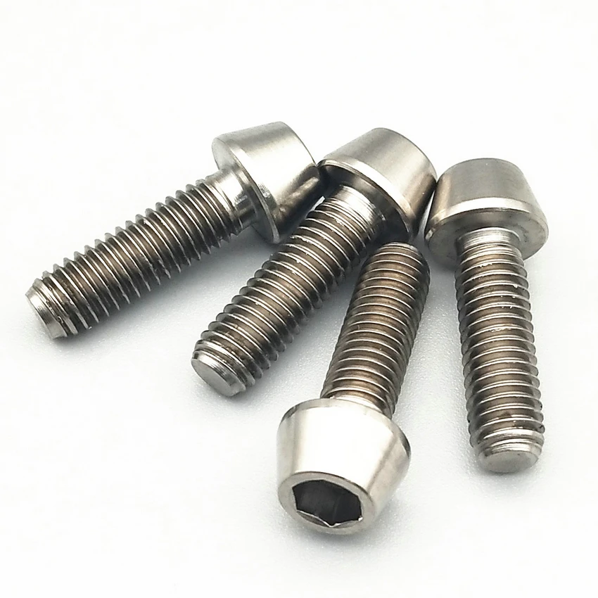 Титановые винты Ti Bolt M5x15 конические титановые стандартные Рули с переключателем