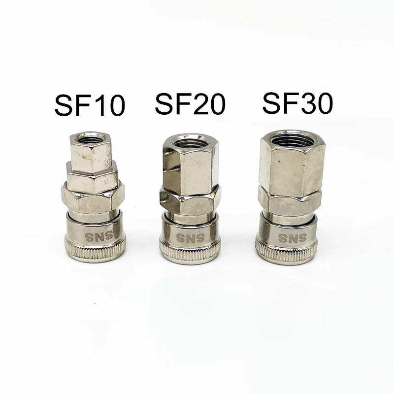 1pcs High Quality Female Thread Fittings SF10 SF20 SF30 C type Quick Coupler Connector 1/8'' 1/4'' 3/8'' Pneumatic |
