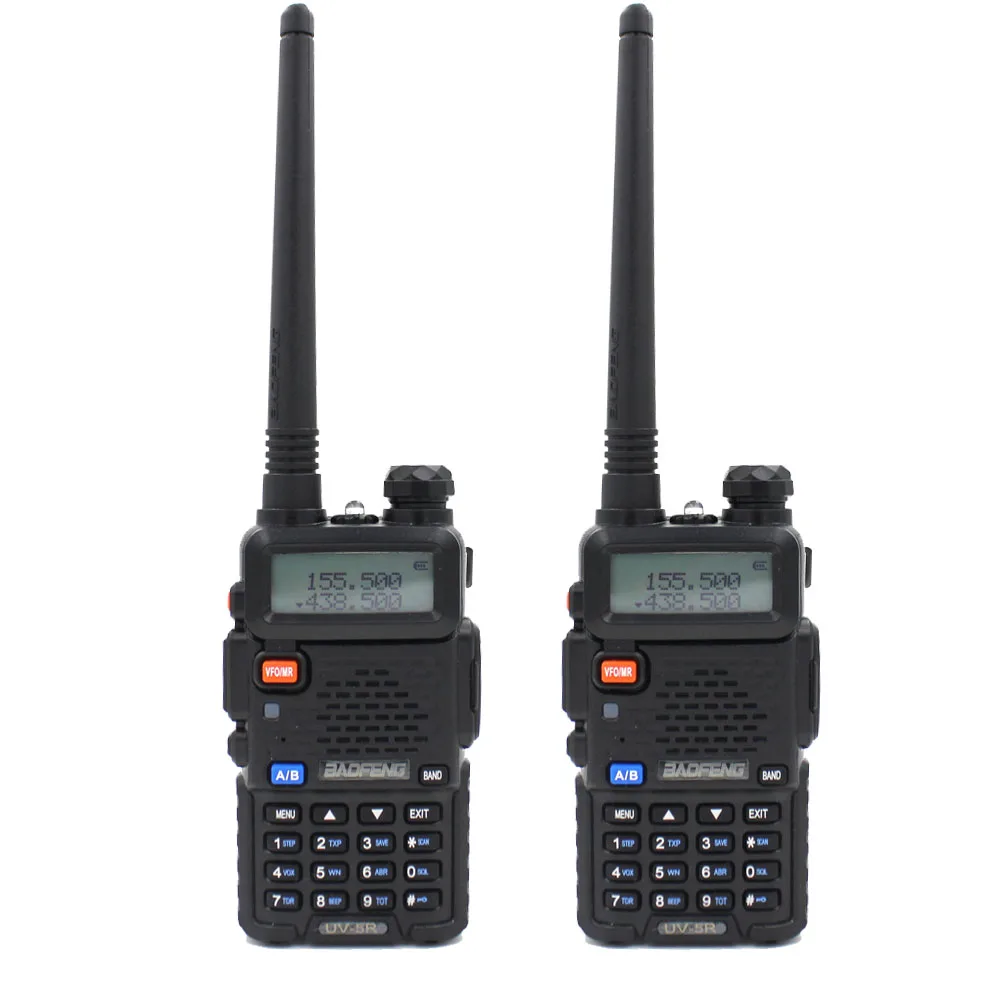 2 шт. BaoFeng UV-5R двухканальные рации UHF VHF Dual Band UV5R CB радио 128CH рация с фонарем FM трансивер для Охота bf uv5r