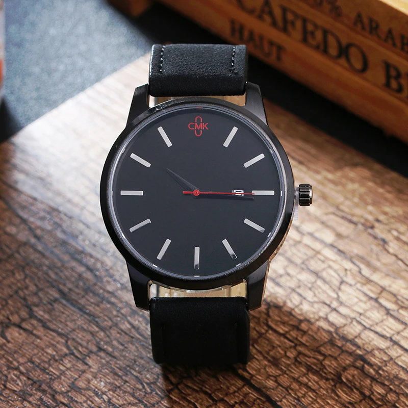 

Top Brand Luxury Military Leather Business Quartz Watches Casual Mens Water Resistant Calender Wristwatch Relogio Masculino hour