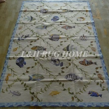 6'x9' коврик ручной работы Новая Зеландия шерстяная ручной работы ковер и ковер бамбуковый дизайн