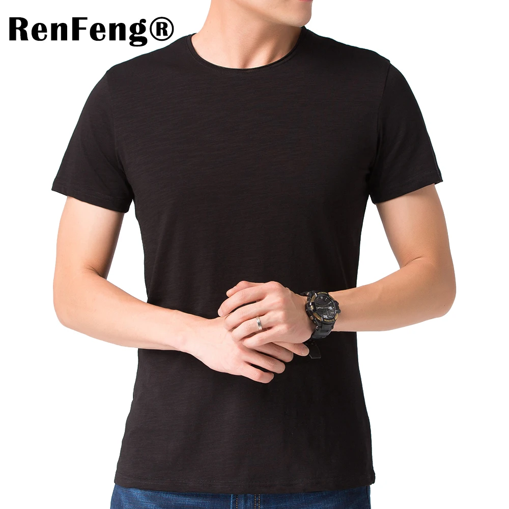 Brand 2018 Hot Sale New Men Clothing T shirt Summer Short Sleeve Curled V-neck Casual Slim Tops Tees Under shirt Free Shipping (3)