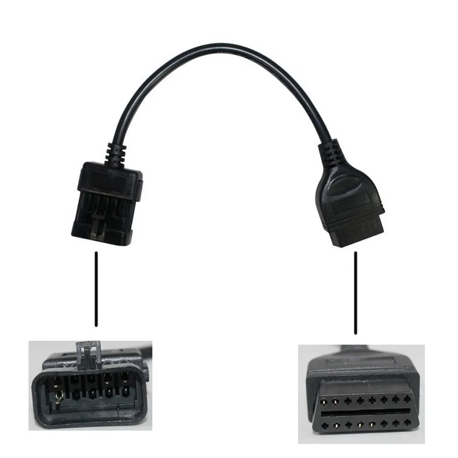 

New arriver CN Post for Opel 10 Pin to OBD OBD2 16 PIN Diagnostic Cable free shipping
