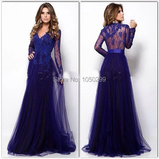 royal purple evening gown