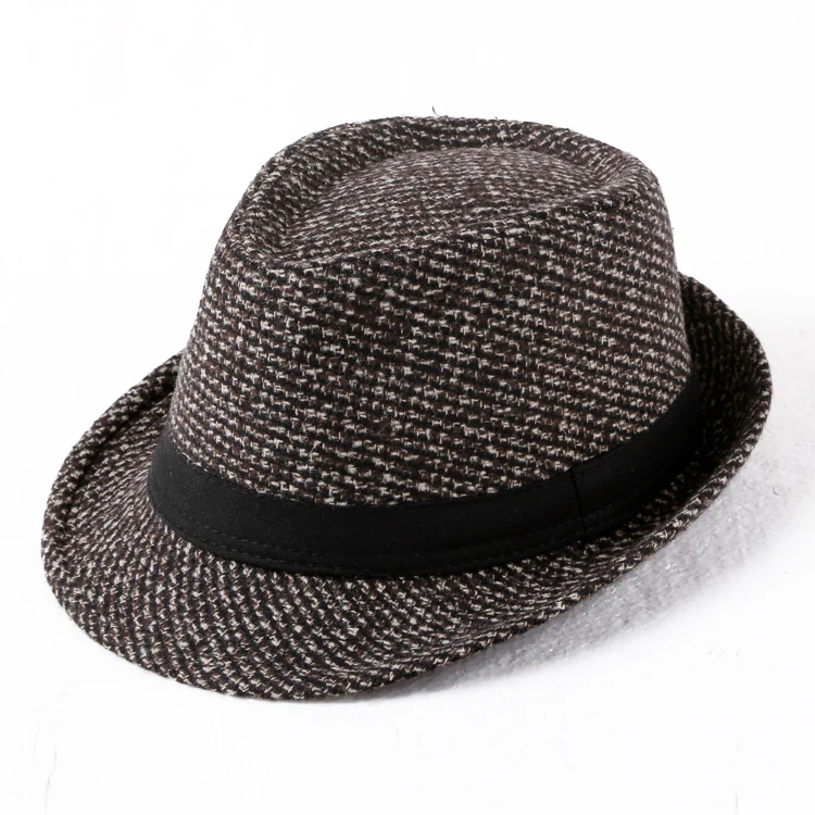 Woolen Texture European Style Jazz Hat Fisherman's Cap Men's Euramerican Fabric Gentlemen's Hat C917