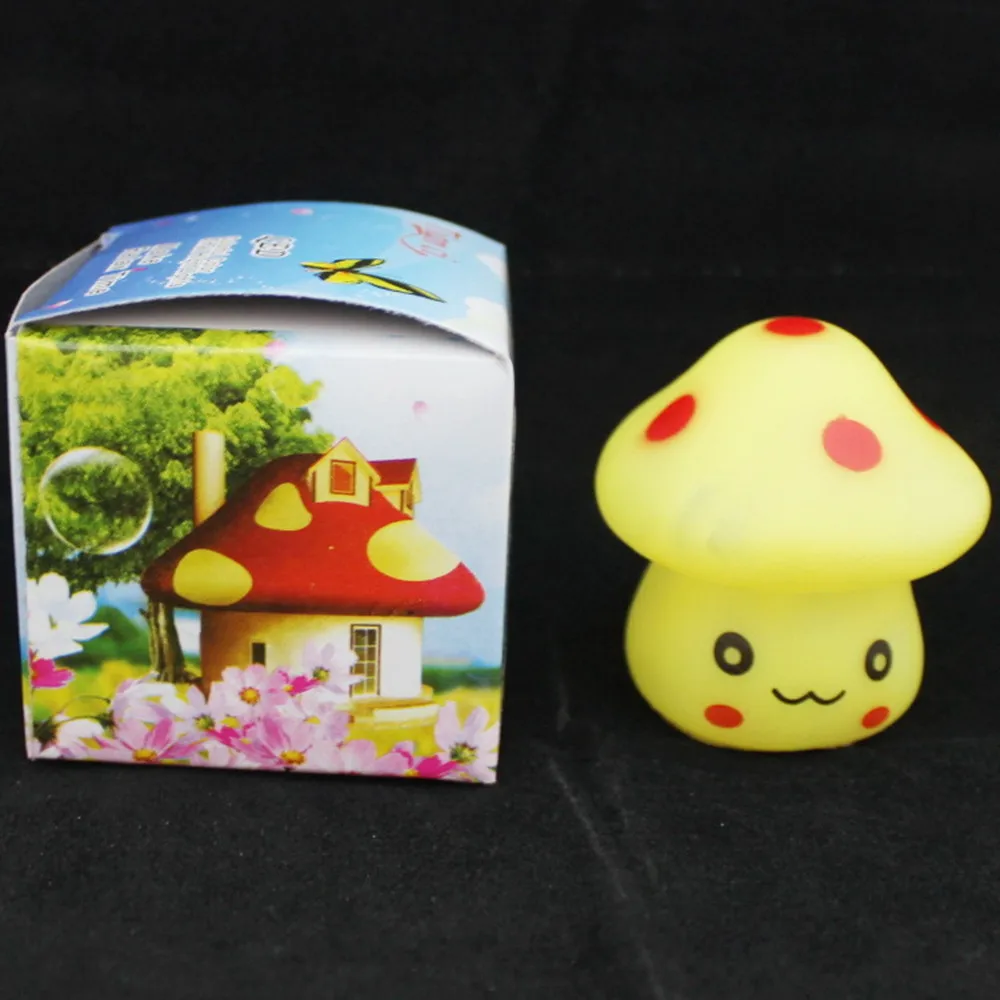 SuperNight Cute Cartoon Mushroom LED Night Light Colorful Gradient Bedroom Bedside Night Lamp for Children Kids Baby Toy Gift (6)