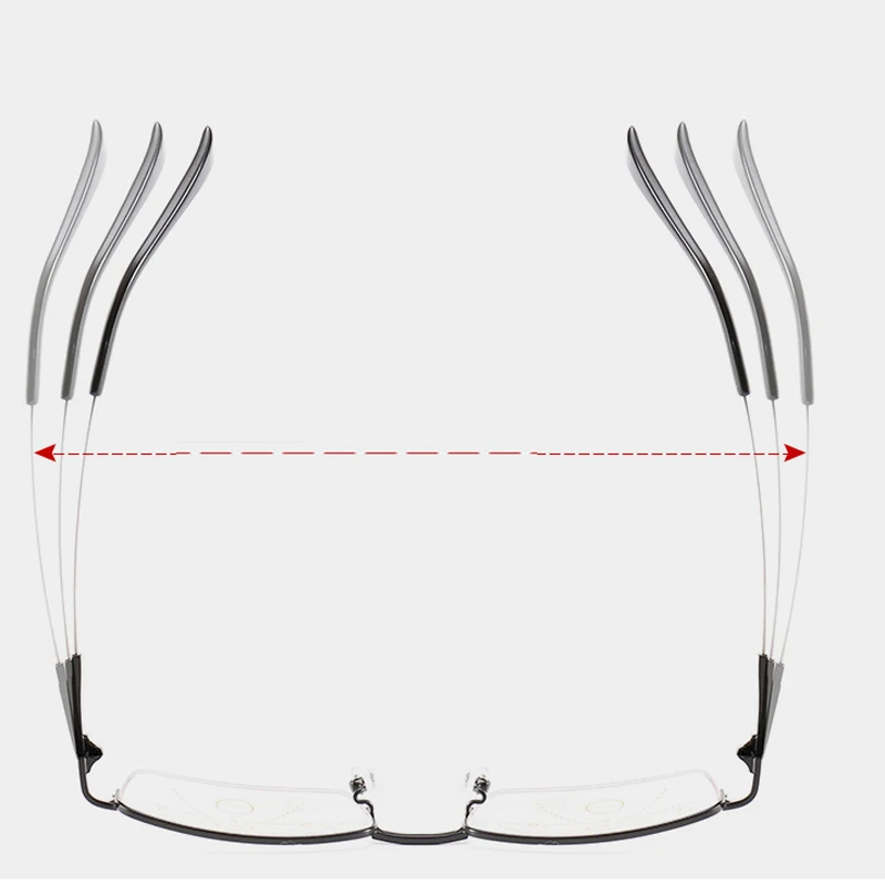 Прогрессивный мульти фокус очки для чтения для мужчин женщин анти синий светильник сплав дальнозоркости пресбиопии Reade