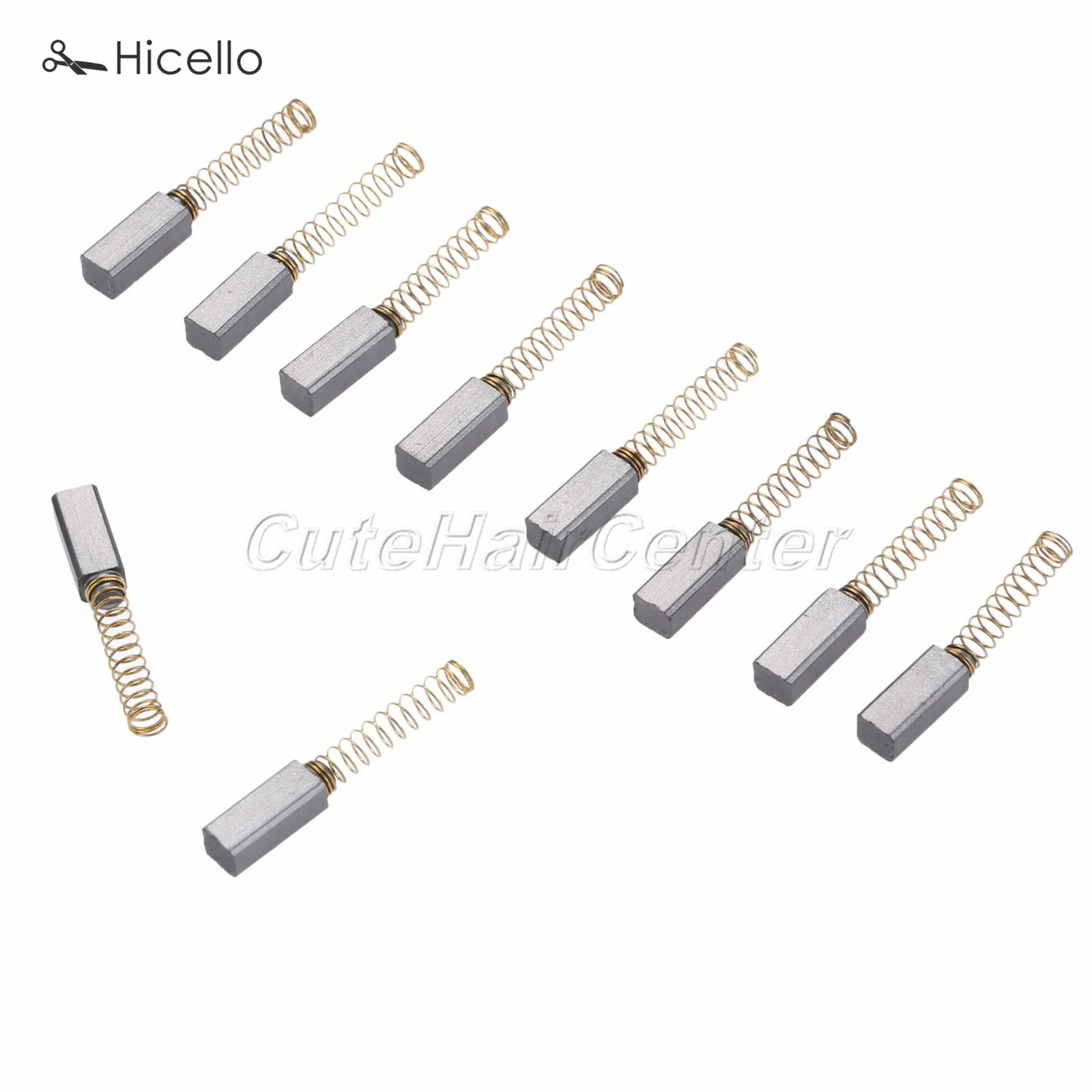 10pcs 13mm x 6mm x 4mm New Home Sewing Machine Carbon Motor Brush