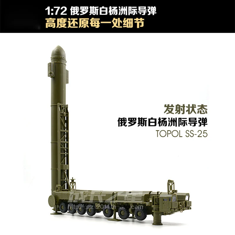 1 набор, 1/72, Россия, RT-2PM2, SS-27 серп B Topol M, межконтинентальные баллистические ракеты, модельные комплекты, Военная коллекция для детей