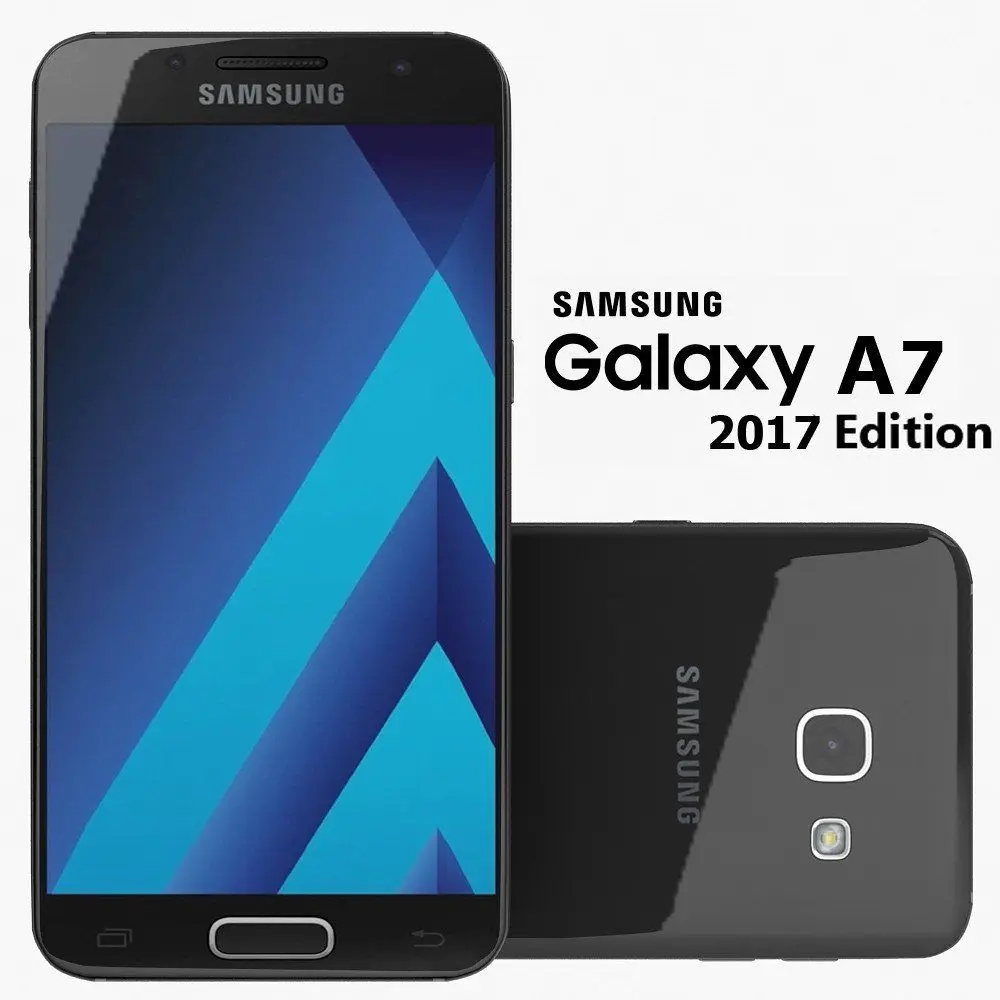 Samsung Galaxy A7 A720F разблокированный мобильный телефон LTE Восьмиядерный 5," 16 Мп ram 3 ГБ rom 32 Гб Exynos NFC FM 3600 мАч