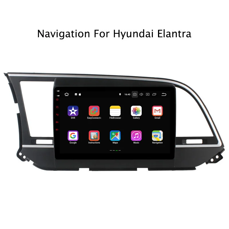 Top 9Inch PX30 Android 9.0 Car DVD Multimedia Player For Hyundai Elantra 2016 2017 GPS Navigation Radio Stereo Audio 4