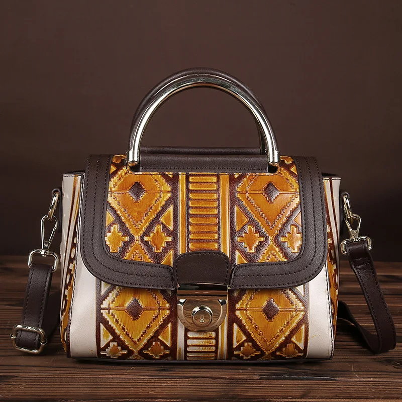 

New Arrival Women Embossed Handbag Made Of PVC Famous Brand Female Shoulder Crossbody Messenger Bag Vintage Ladies Tote Bags