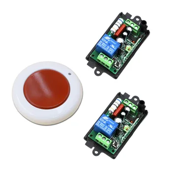 

New AC220V 110V 1CH RF Wireless Remote SwitchTeleswitch Mainboard Wireless Receiver Learning Code 315Mhz/433Mhz for Doors