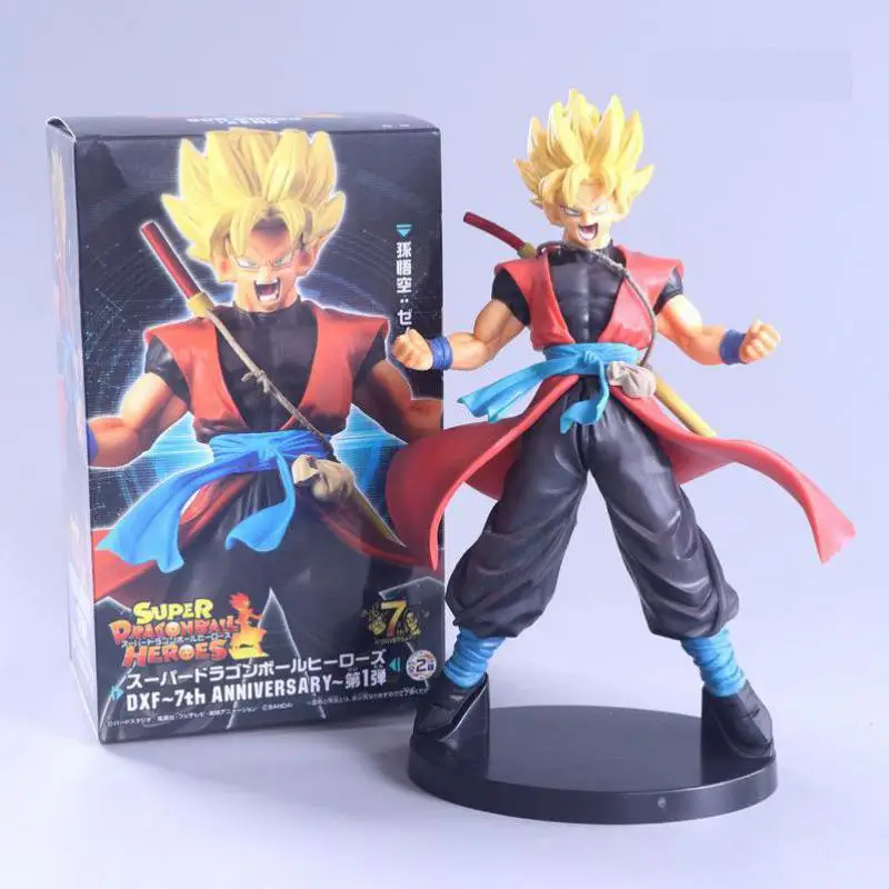 Dragon Ball Z Супер Saiyan Zeno 7 Гоку фигурка ПВХ кукла 22 см | Игрушки и хобби