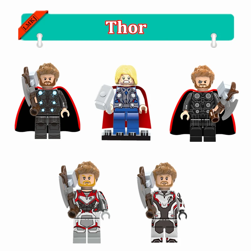 

Newest DIY Avengers Super Heroes Figures Thor Building Blocks Models Collections Bricks Compatible With Legoingly Toys For Kids