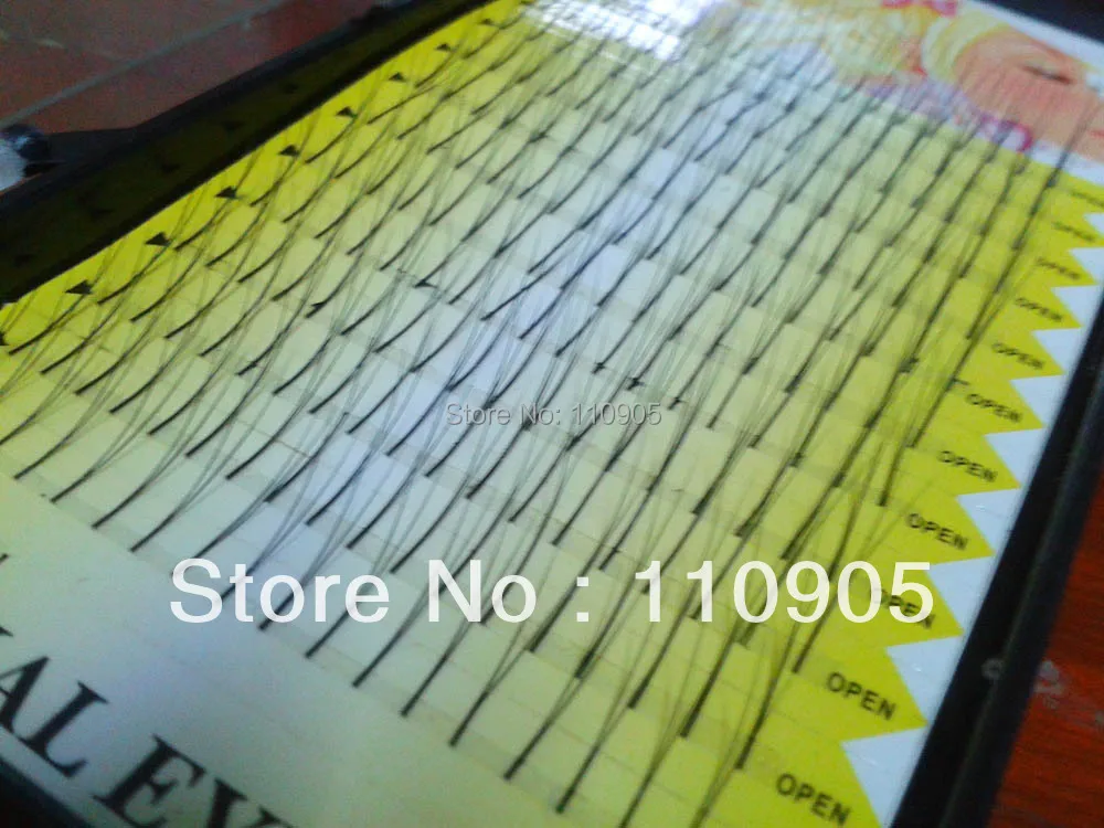 

100% Human Hair Real Human Hair V Eyelashes Eyelash Extension 8mm,10mm,12mm -Free shipping