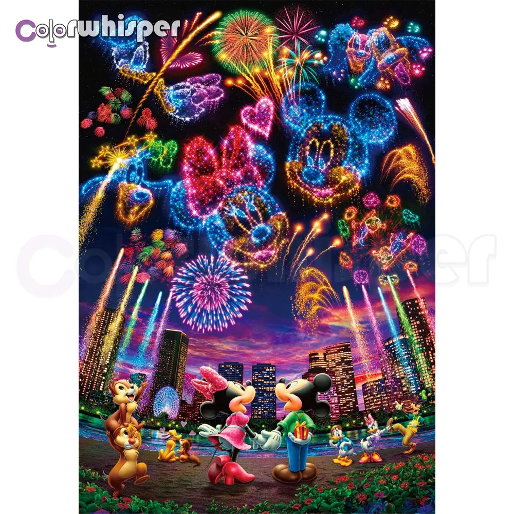 

Diamond Painting 5D Full Square/Round Mouse Night Fireworks Cartoon Rhinestone Daimond Painting Embroidery Cross Stitch 873DP