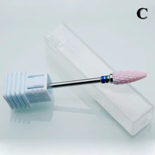 Розовая пуля керамические сверла для ногтей Электрический Маникюрный аппарат аксессуары Маникюр Педикюр органайзер для приборов дизайна ногтей