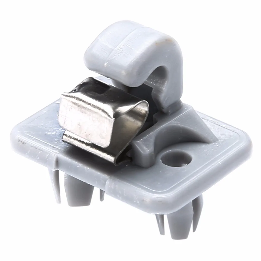 

1PCS Grey Car Interior Sun Visor Clip Holder Hook Auto Sunshade Plate Buckle for Audi A1 A3 A4 A5 Q3 Q5 TT Roadster 2011-2016
