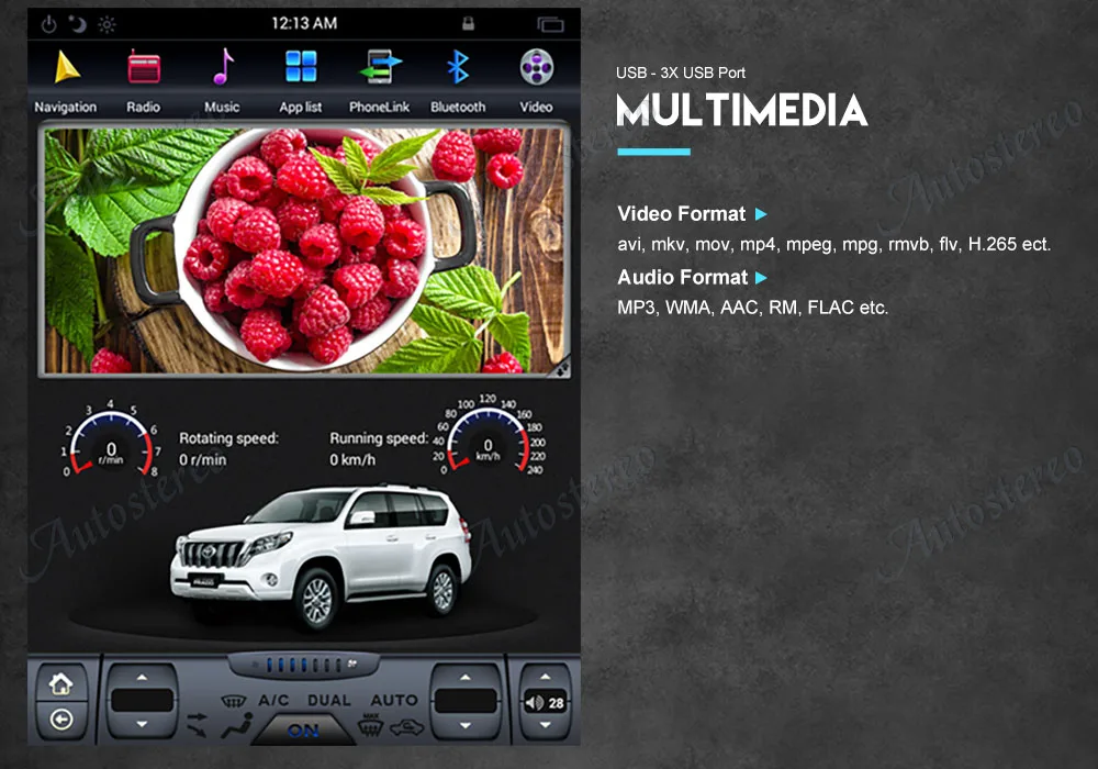 Perfect Tesla style Android 7 Big Screen Car No DVD Player GPS Navigation For Ford EDGE 2015-2018 Auto head unit multimedia radio stereo 16