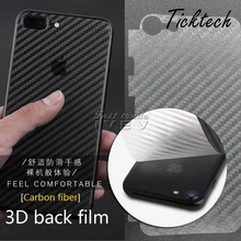 

100PCS/Lot 3D Anti-vingerafdruk Screen Protector Back film Transparant sticker Carbon fiber For iphone 5 5S 6 6S Plus 7 8 plus X