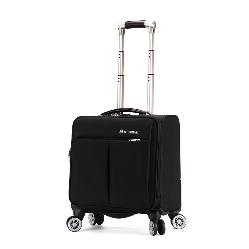 

Travel trolley luggage commercial universal wheels luggage 18 oxford fabric for small soft box
