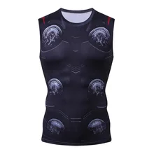 Мстители 3 Тора 3D печатных жилет мужские обтягивающие рубашки Косплей Костюм Лето Новые комиксы топы для мужчин одежда