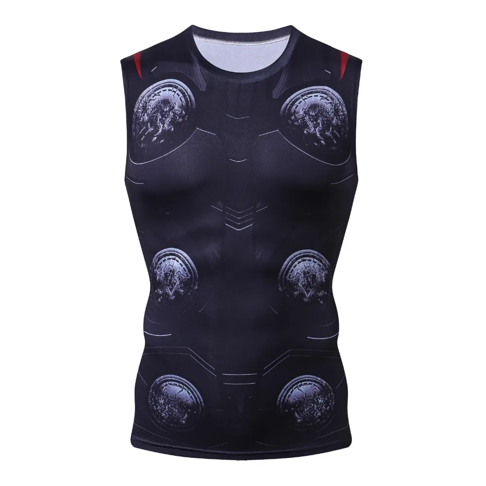 

Avengers 3 Thor 3D Printed Vest Men Compression Shirts Cosplay Costume 2018 Summer NEW Comics Tops For Male Clothing